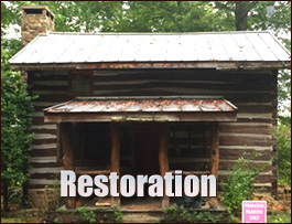 Historic Log Cabin Restoration  Beaufort County,  South Carolina